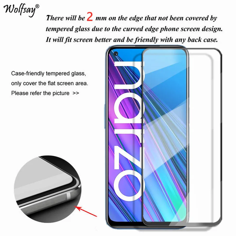 tempered glass for realme narzo 30 5g glass for realme narzo 30 30 pro 30a full cover screen protector for narzo 30a lens film free global shipping
