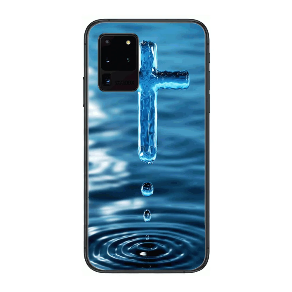 

Jesus Christian Cross Phone cover hull For SamSung Galaxy S 6 7 8 9 10 20 Plus Edge E 5G Lite Ultra black soft bumper