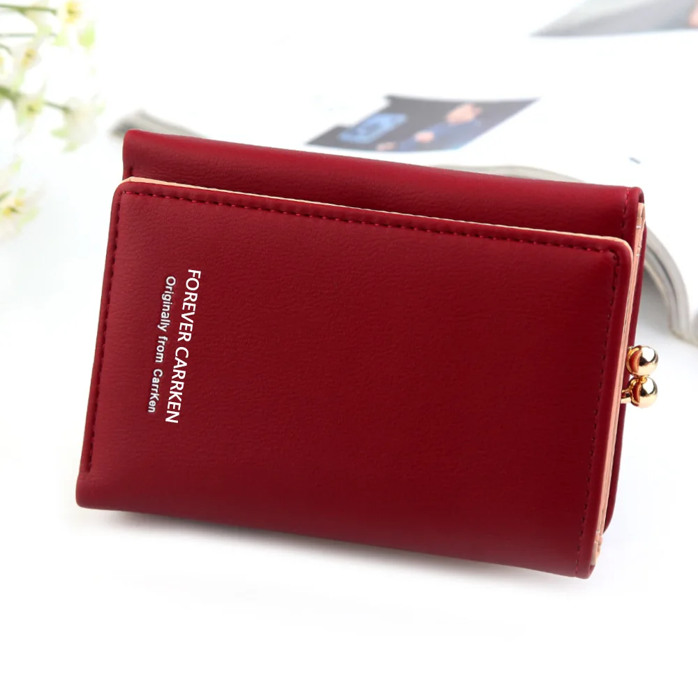 

Wallet Female Student Korean Version of the Small Wallet 2021 New Bag Cute Short Wild Multifunctional Coin Purse