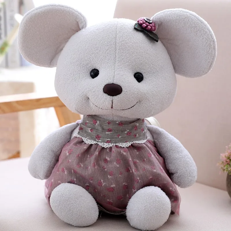 Дизайн мягкие животные мышь кролик лиса свинья пара детских кукол игрушка