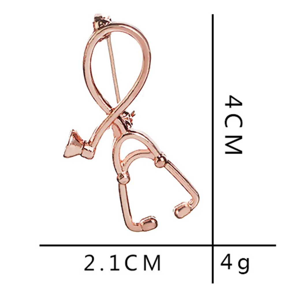 Брошь-булавка для стетоскопа электрокардиограмма медсестер и врачей подарочное