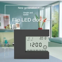 4 in1 digital table clock electronic alarm clock lcd display timer calendar temperature home office weather station thermometer