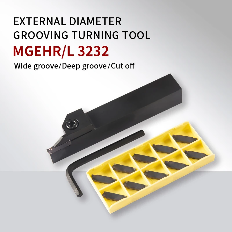 

MGEHR/L MGEHR3232 -2/2.5/3/4/5/6 CNC Grooving tool holder for MGMN200/300/400/500/600 Carbide insert Lathe Turning Tool Holder