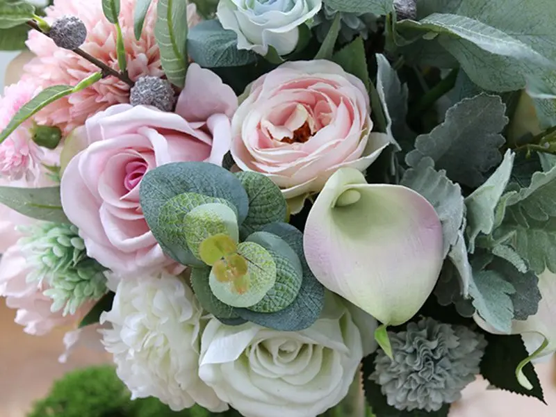 Bridal Bouquet rustic wedding flower Boho Hydrangea rose Artificial Wedding bouquet accessories | Свадьбы и торжества