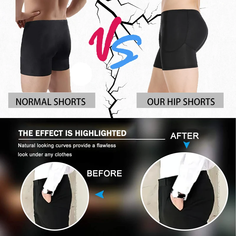 Бедра и увеличивающая подкладка для ягодиц мужчин прикладочный подъемник