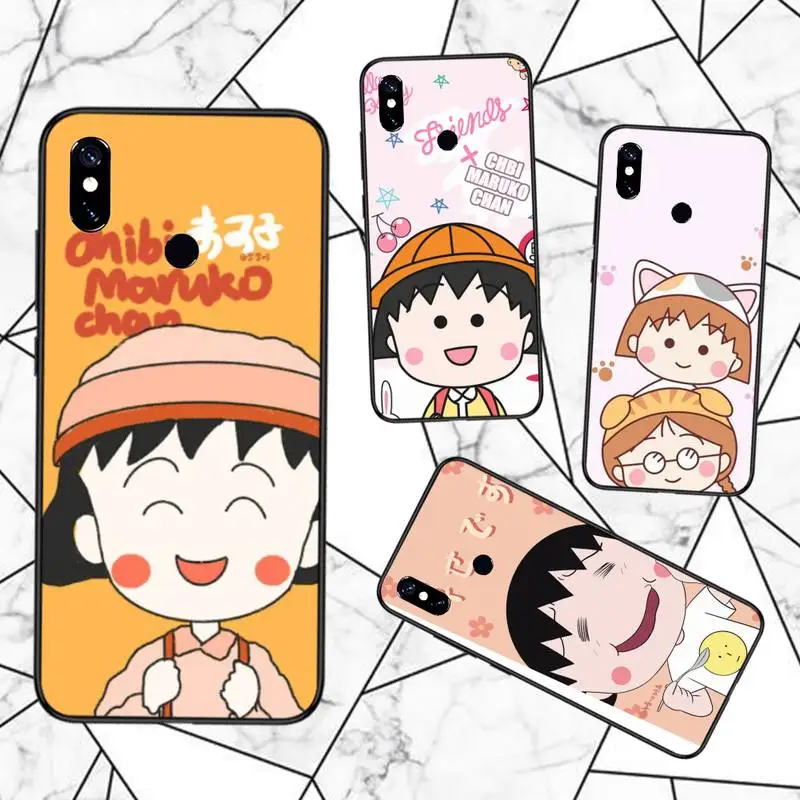 

Japan anime Chibi Maruko-chan Phone Case For Xiaomi Redmi note 7 8 9 11 t s 10 A pro lite funda shell coque