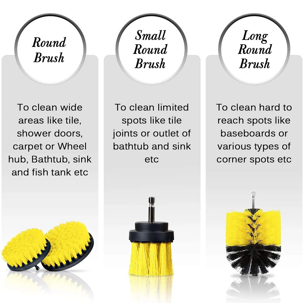 Щетка электрическая с щетиной 2/3 5/4 дюйма средней жесткости | Инструменты