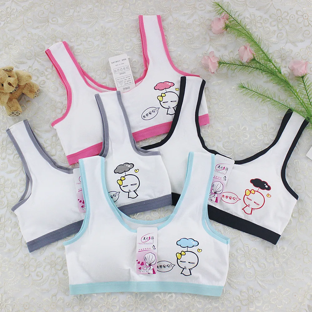 Новинка весна лето развивающий бюстгальтер для девушек без стального кольца