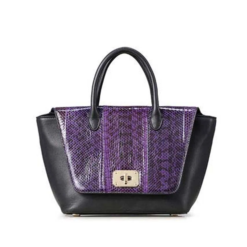 

ledai Female bag women handbag 2021 snake skin new Single shoulder snake leather Wings bag women bag