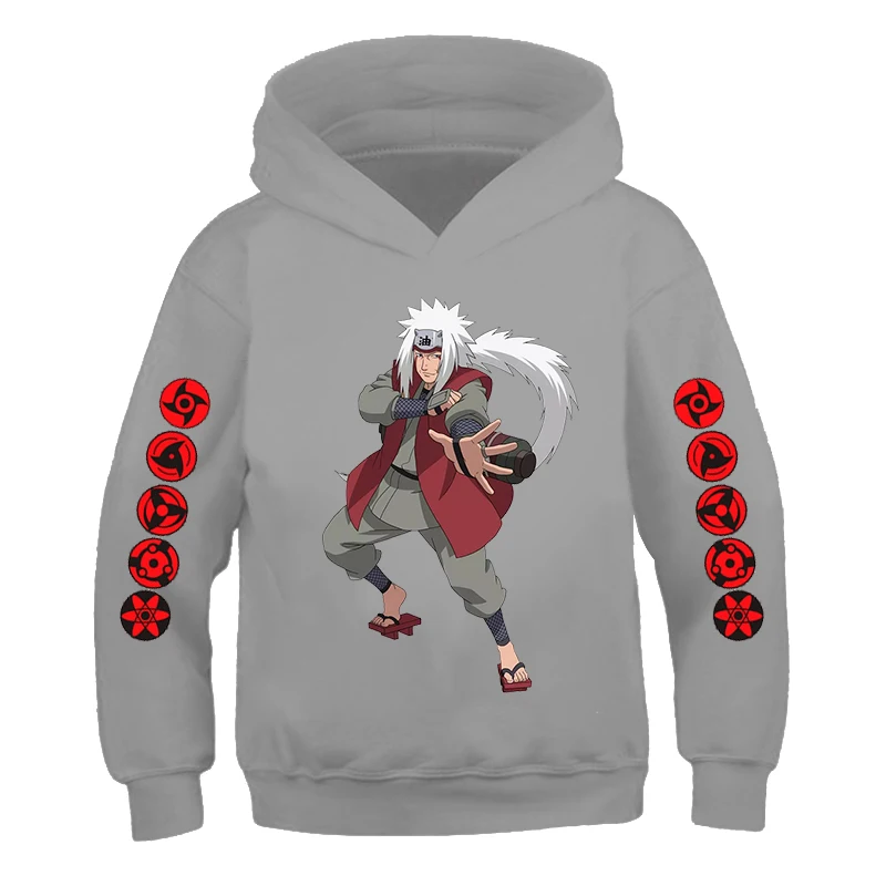 

Japanese Anime Ninja Hoodies long sleeve and pure cotton Sweatshirts with Hood-Pullover children's clothes kakashi kids hoodies