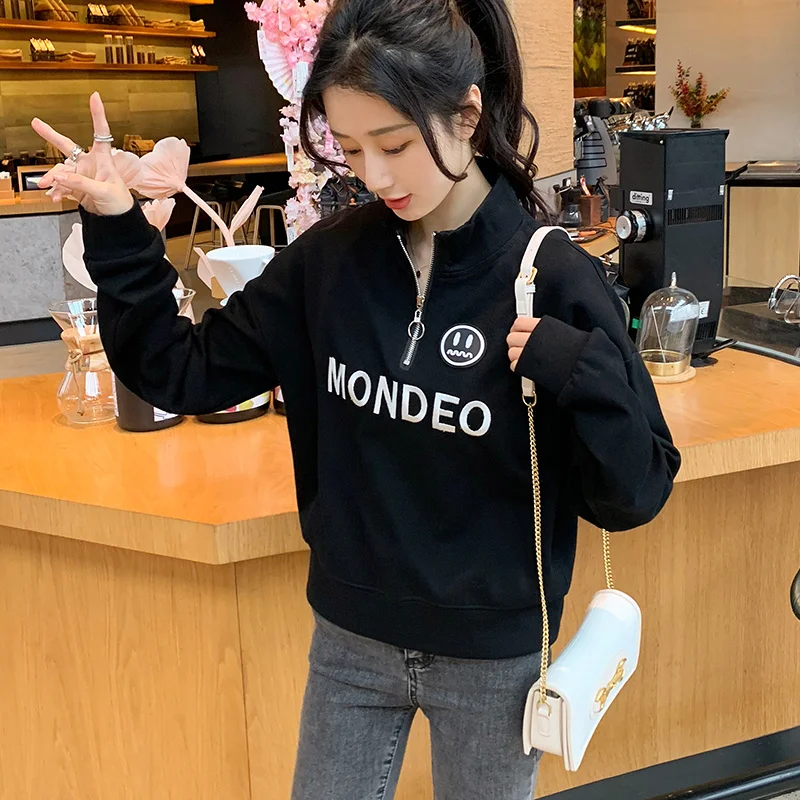 

Short Coat Women's Loose Korean Style 2021year Red Spring and Autumn Sweater