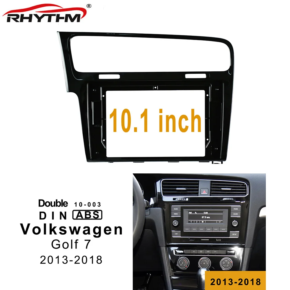 10 1 дюймовый 2din автомобильный Радио фасции для Volkswagen Golf 7 2013 2018 фасция аудио