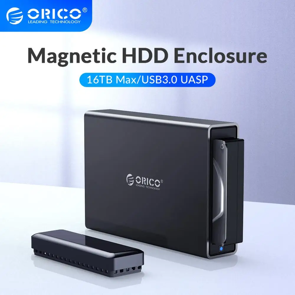 

Док-станция ORICO NS Series 3,5 ''USB3.0 для жесткого диска с поддержкой корпуса для жесткого диска 16 ТБ с адаптером питания UASP 24W