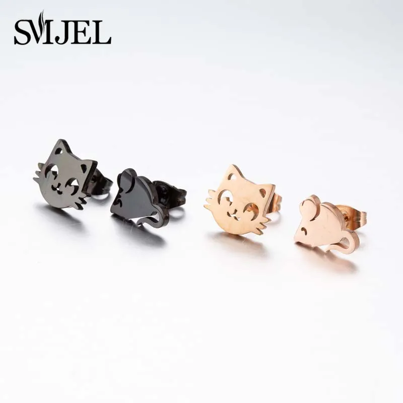 Маленькие серьги-гвоздики из нержавеющей стали SMJEL 9 пары/компл. Женские