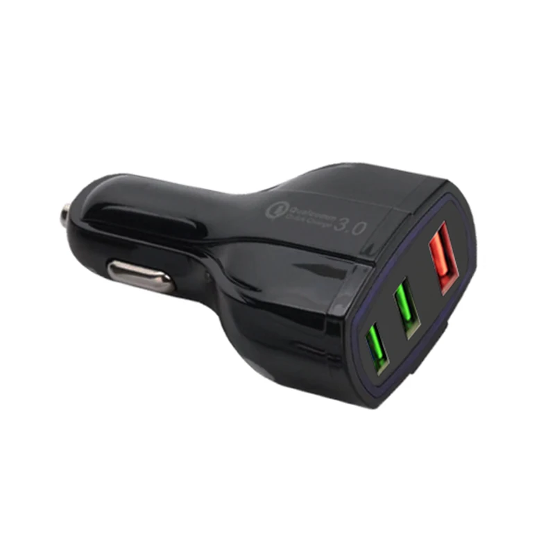 50 шт. 3 порта USB Автомобильное зарядное устройство DC 5 в 9 12 В Быстрая зарядка