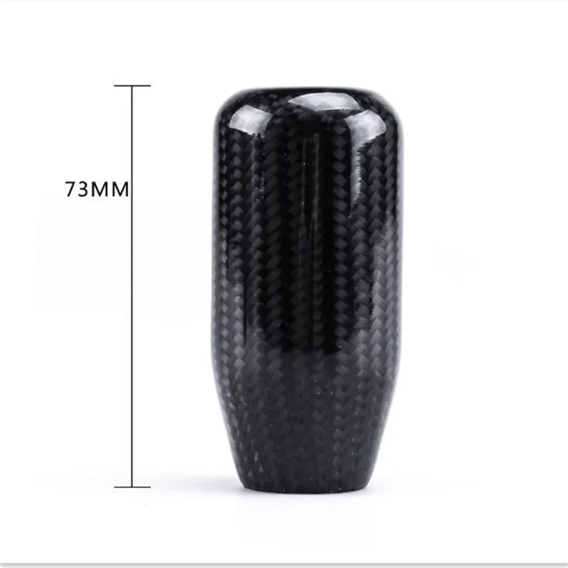 

Racing Aluminum Car Modification Selling Shift Knob Carbon Fiber Heading Wave-Shaped Club Head Car Styling RS-SFN033
