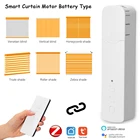 Tuya мотор для штор ZigBee умный моторизованный цепные роликовые шторы Натяжной шарик ручной Электрический миксер для теста занавес мотор для Alexa Google Home