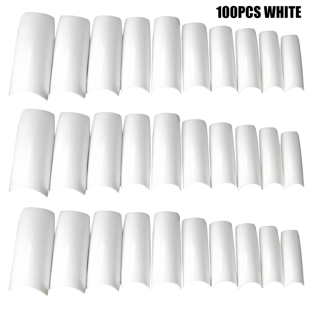 Wholesale 100/500pcs Nails Half French False Nail Art Tips Acrylic UV Gel Manicure Tip M3 | Красота и здоровье