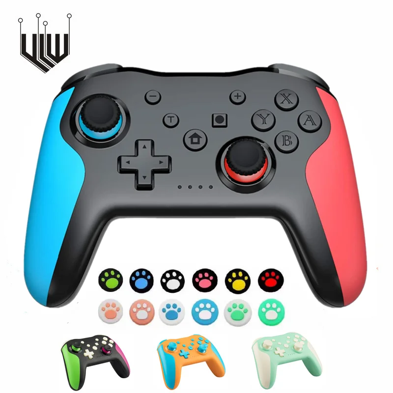Беспроводной Bluetooth геймпад для консоли Nintedo Switch 6 осевой Двойной вибрационный