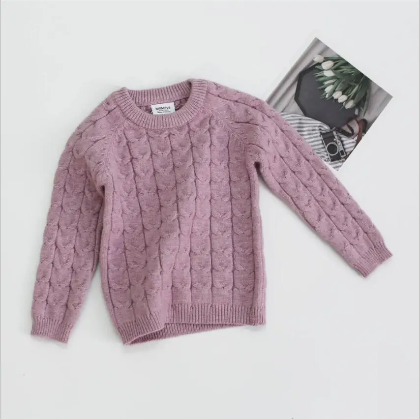 sweater2 Комплекты одежды для маленьких мальчиков и девочек осенне-зимний свитер+ штаны вязаный костюм для маленьких мальчиков толстый теплый комплект со штанами для маленьких девочек и мальчиков - Цвет: sweater2