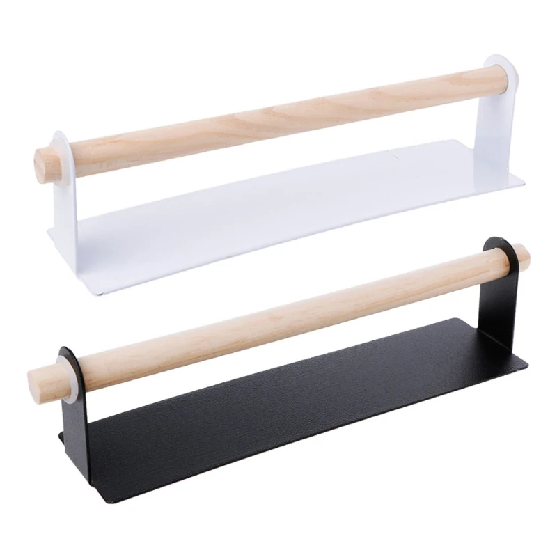

1 pc Kitchen Self-adhesive Roll Paper Holder Towel Storage Rack Tissue Hanger Cabinet Hanging Shelf Bathroom toilet paper holder