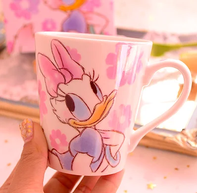 daisy with box Стич ИА медведь чужеродный фарфор керамическая кружка кофейная кружка чашка подарок на день рождения с коробкой - Цвет: daisy with box