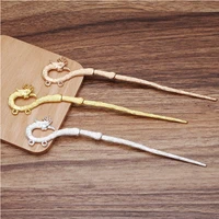 2pcs 30x165mm retro carved hair fork hair sticks hair pin hairpins needle headwear jewelry findings diy accessories