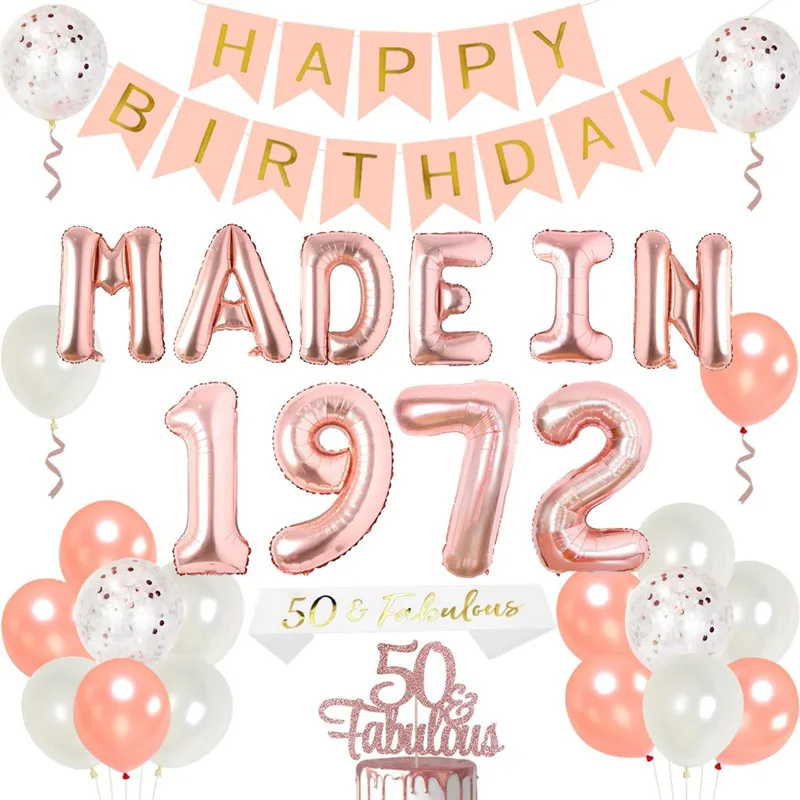 

Made in 1992 Balloons 30th Happy Birthday Party Decorations Rose Gold 40 Inch Number Ballon For Wedding Anniversary Air Globos