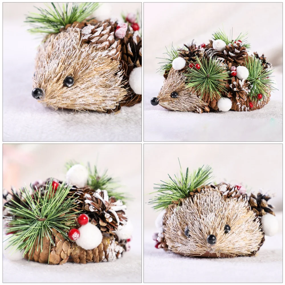 

1Pc Decorative Straw Artware Lovely Hedgehog Adornment (Assorted Color)