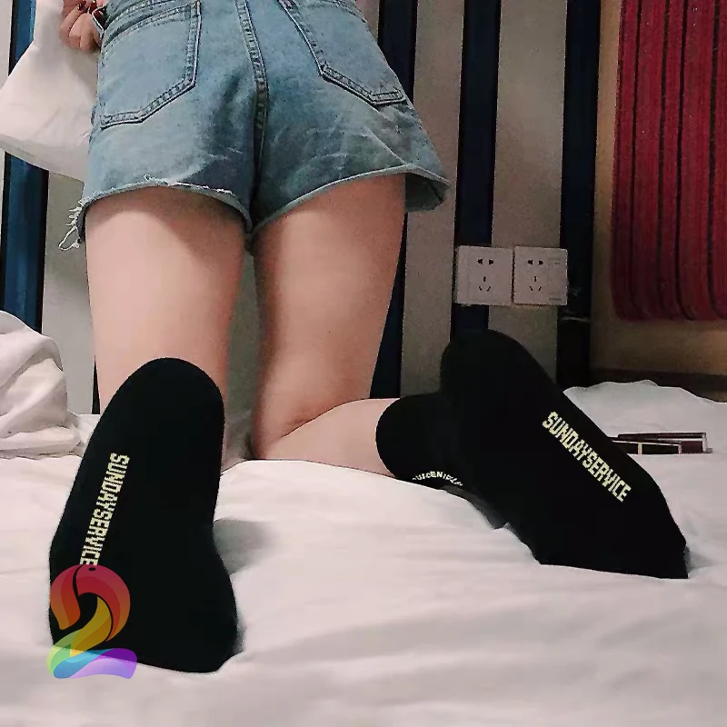 

Kanye Socks Sunday Wervice Limited Sports Tube Socks High Quality Cotton Kanye Men's Women's Trend Hip-hop Couples Socks