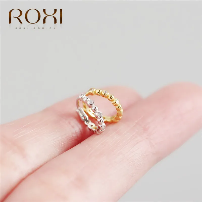 Женские серьги-гвоздики из серебра 100% пробы с цирконом | Украшения и аксессуары