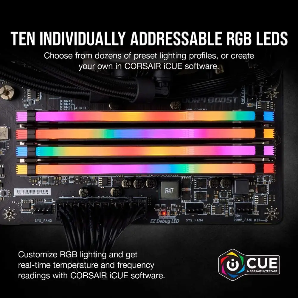 Оперативная память Corsair Vengeance RGB Pro 16 Гб (1x16 Гб) DDR4 3600 (PC4-28800) C16 оперативная для