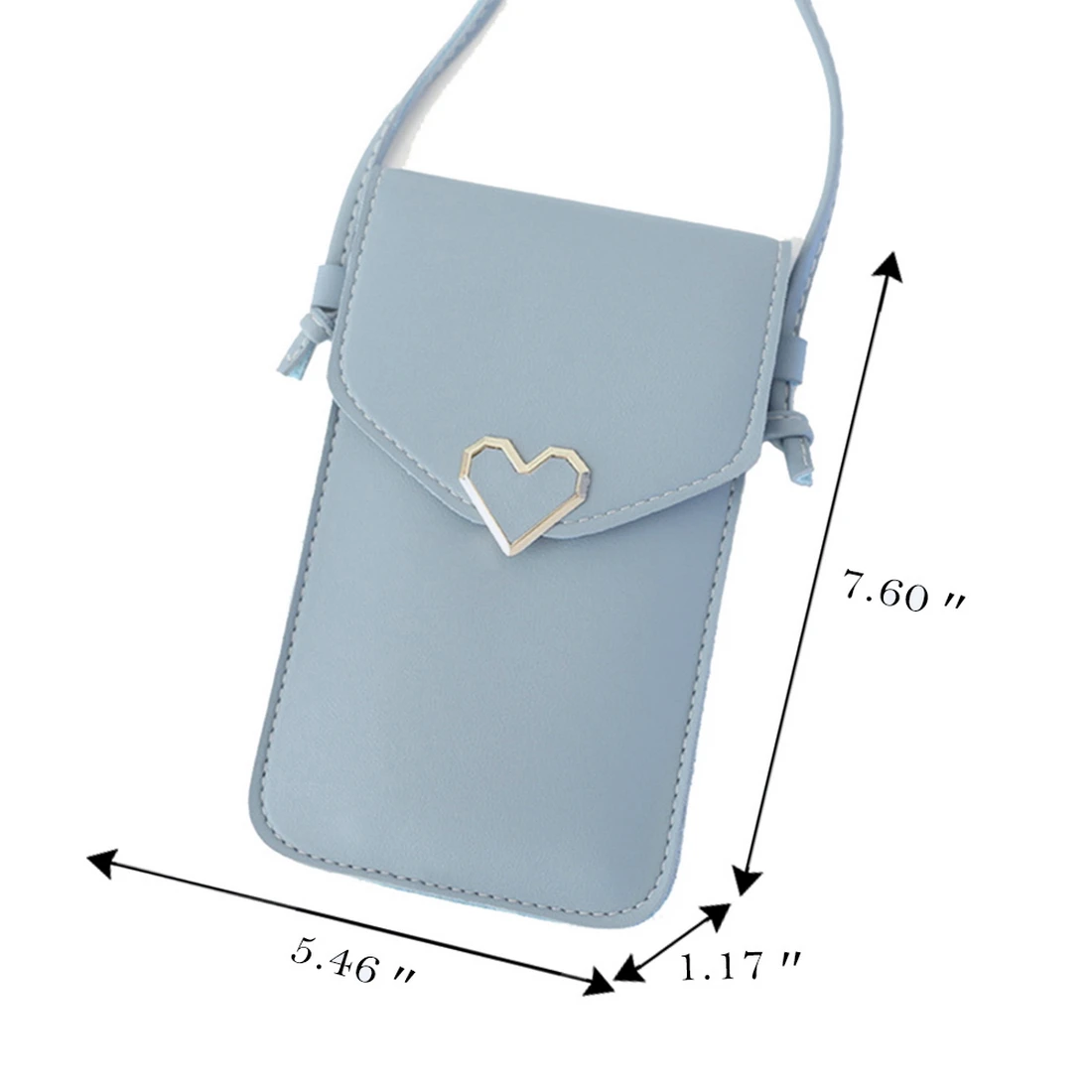 

2020 Women Purse Women Touch Screen Mobile Phone Pouch PU Leather Shoulder Bag Messenger Purse Fashion Exquisite Shopping Bag