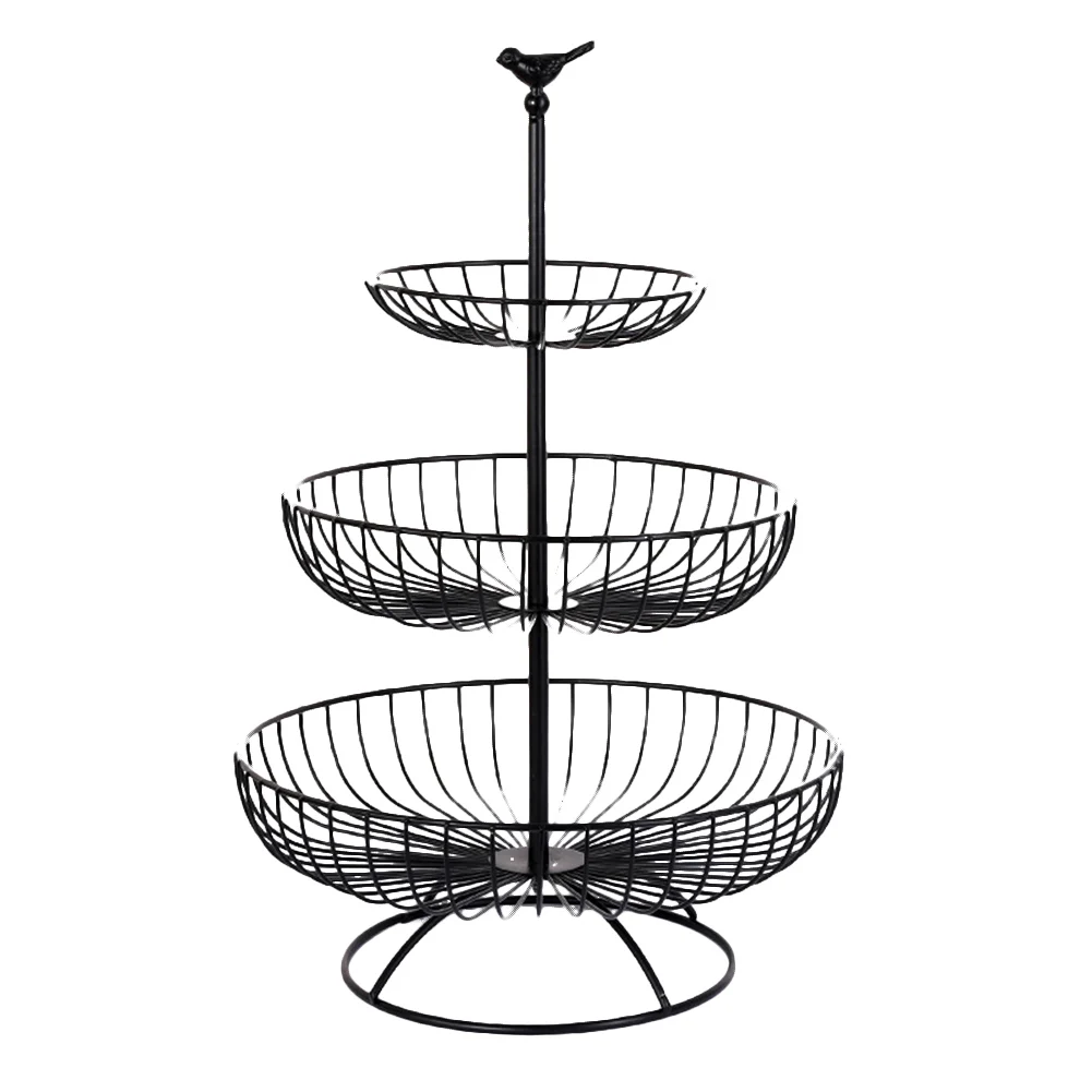 Скандинавский стиль Железный художественный фруктовый домашнее хранилище