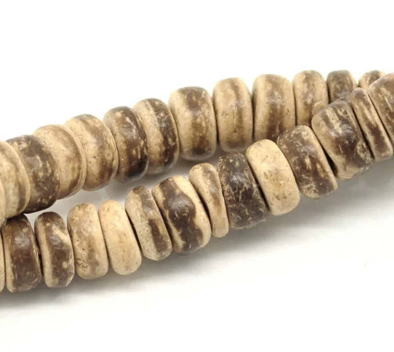 DoreenBeads 4 нити натурального цвета деревянные бусины из кокосового ореха ручной