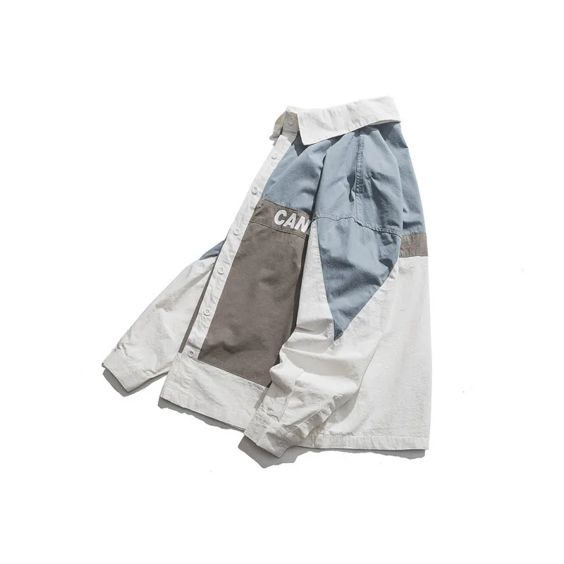 Новая индивидуальная цветная подходящая Стандартная рубашка японский трендовый