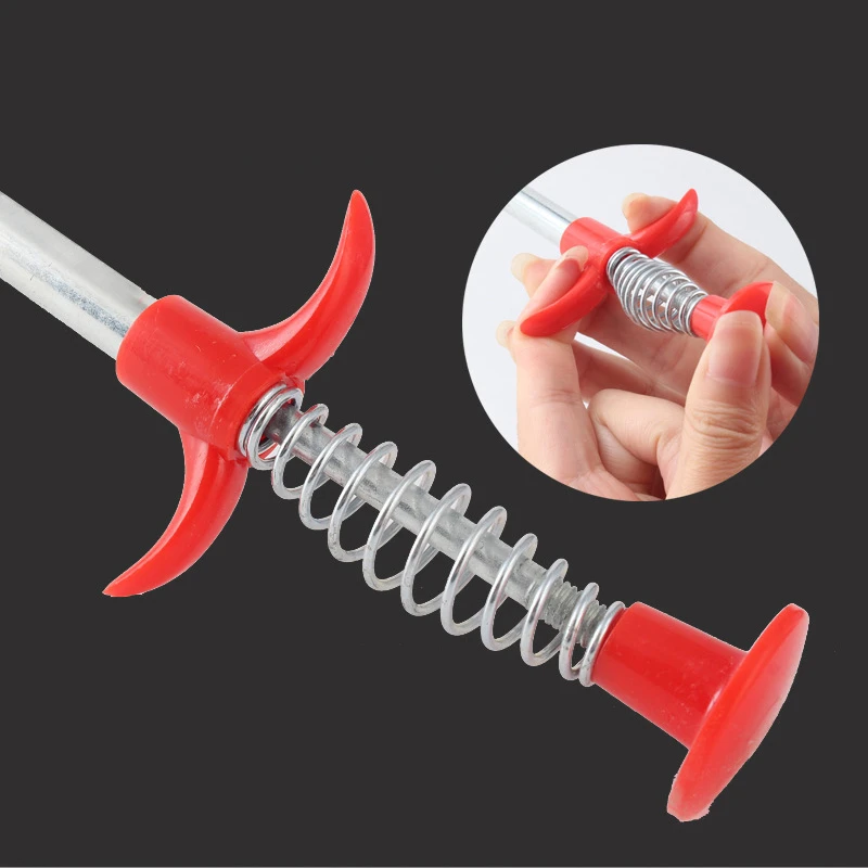Agarre de resorte para recoger tuercas y pernos, herramienta de mano Flexible, de largo alcance, 4 garras-4
