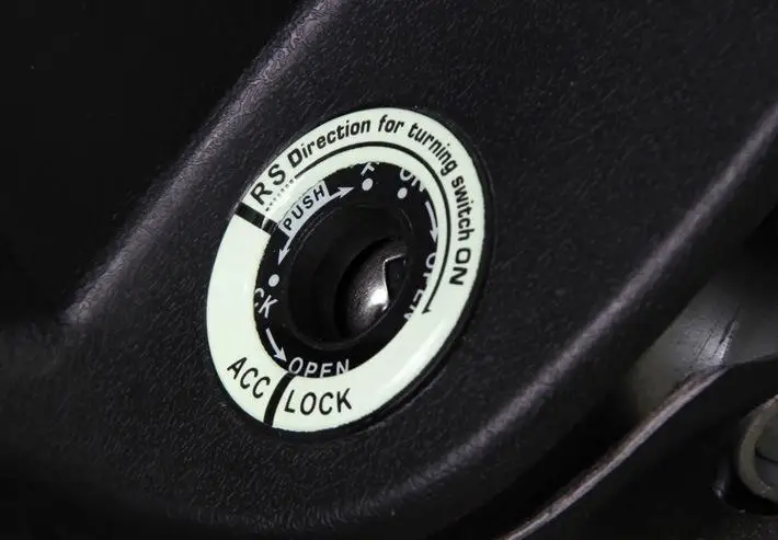Universal Car Fit Luminous Ignition Engine Start Cover Key Hole Ring Decal Sticker Motocycle Auto Stickers Acc | Автомобили и