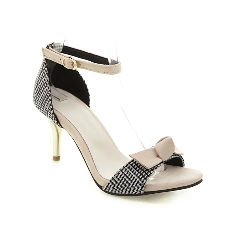 Сандалии женские на высоком каблуке босоножки в стиле пэчворк синие большие