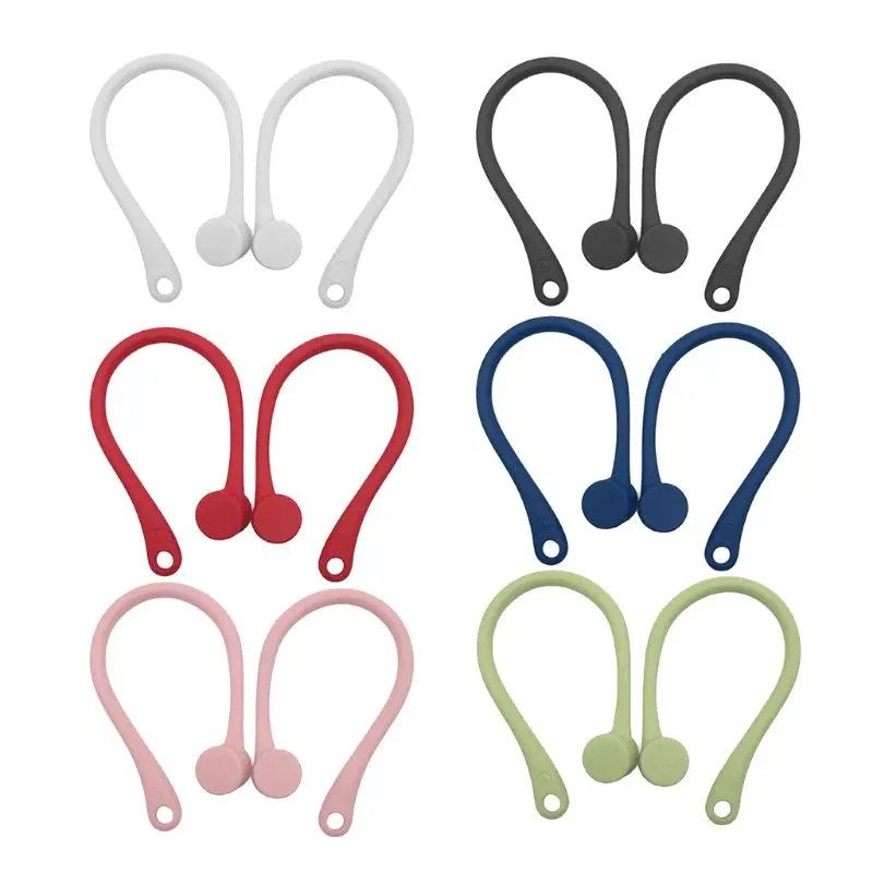 

1Pair Soft Silicone Anti Dropping Rope Strap Anti Lost Earhook Loop String for Airpods Wireless Bluetooth Earphones