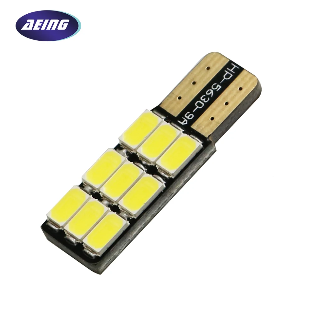 AEING 1 * Car T10 W5W 186 194 светодиодный белый светильник без OBC Canbus ошибок 9SMD боковой