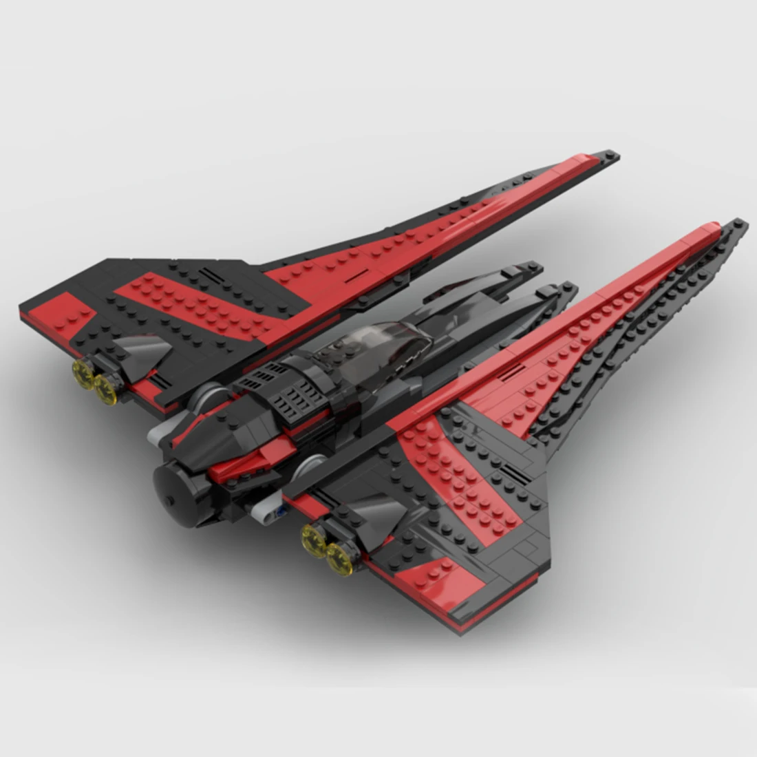 425Pcs MOC-86590 Maul Starfighter Nightbrother Spaceship Model Bricks Kit (Authorized and Designed by Brick_boss_pdf) - купить по