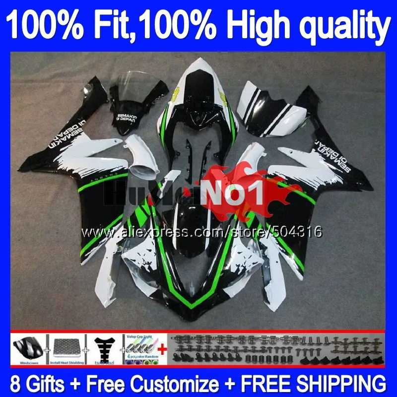 

OEM инъекция для YAMAHA YZF R 1 YZF 1000 YZF R1 07 56MC.4 YZF1000 YZF-1000 2007 YZFR1 07 08 Обтекатели зеленый черный