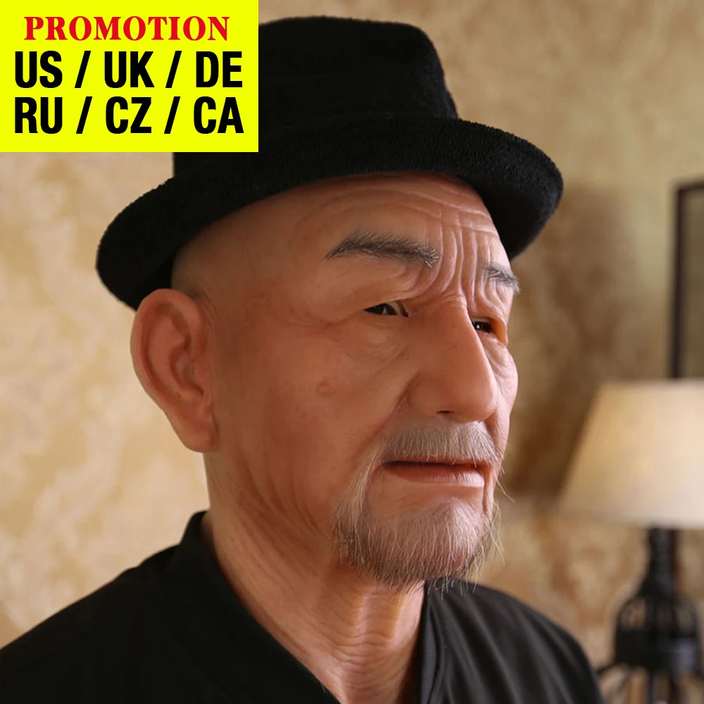 Dokier Силиконовые Реалистичные реквизиты на полное лицо мужские Фетиш настоящая