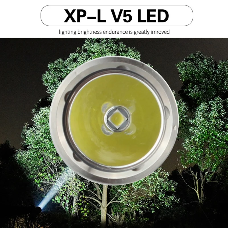 

New Powerful LED Flashlight ATK25 Flashlight USB Rechargeable Flashlight Using 18650 Battery