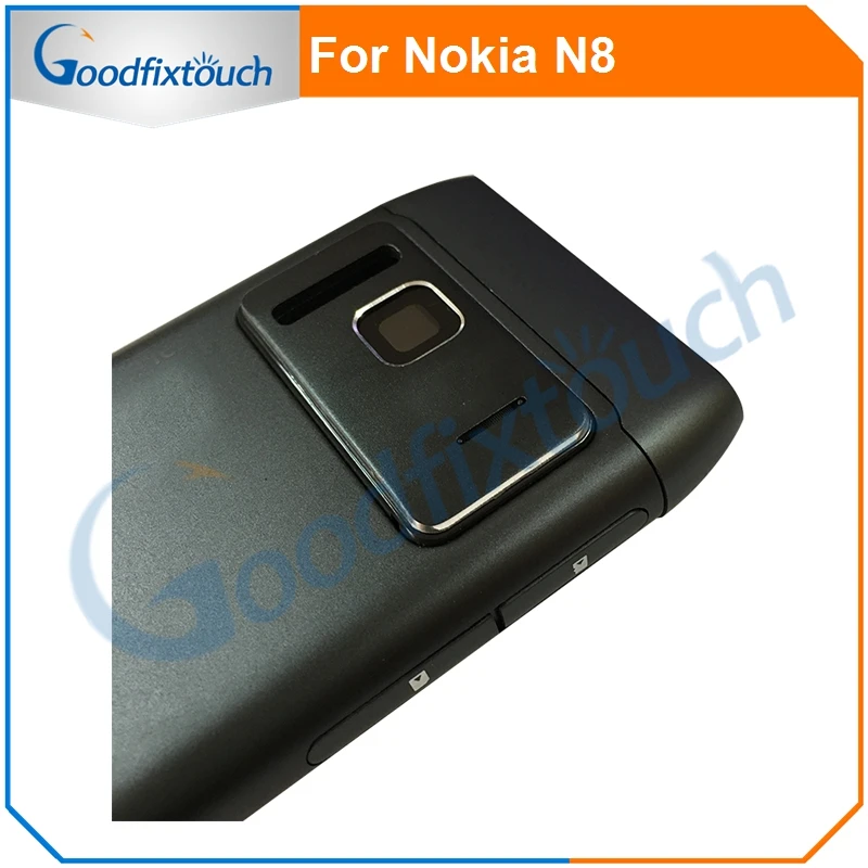 Для Nokia N8 Задняя крышка батареи задняя стеклянный корпус чехол с рамкой и