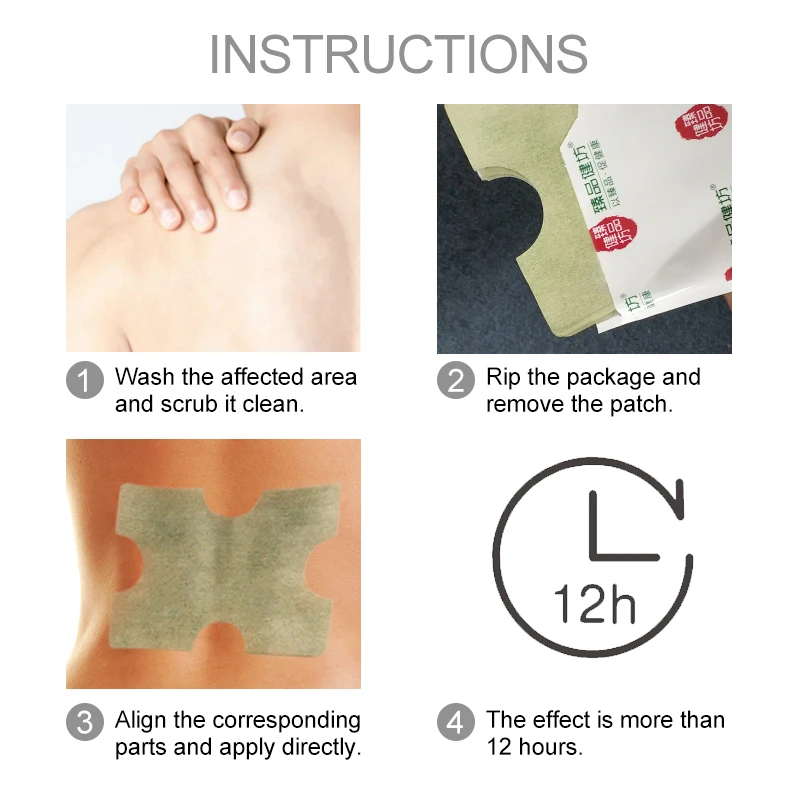 

10Pcs Pain Relief Wormwood Sticker Moxibustion Plaster Relieve Waist Pain Herbal Medical Plaster Pain Relief Patch C1680