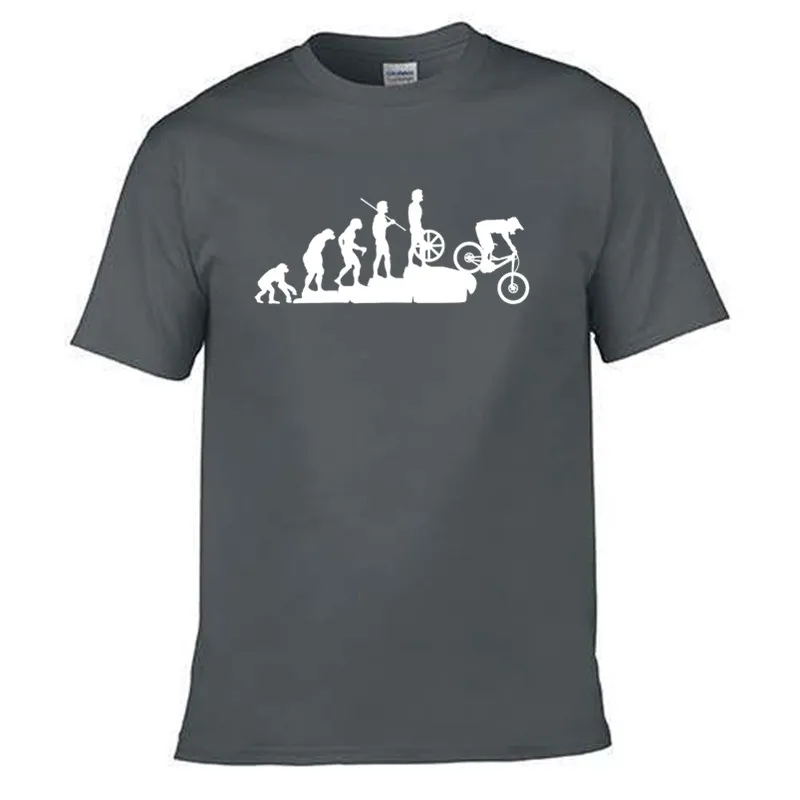 

Mountain Bike Heartbeat Funny MTB Dirt Bike T Shirt Plus Size Custom Short Sleeve Men's T-shirt Fashion Family Cotton