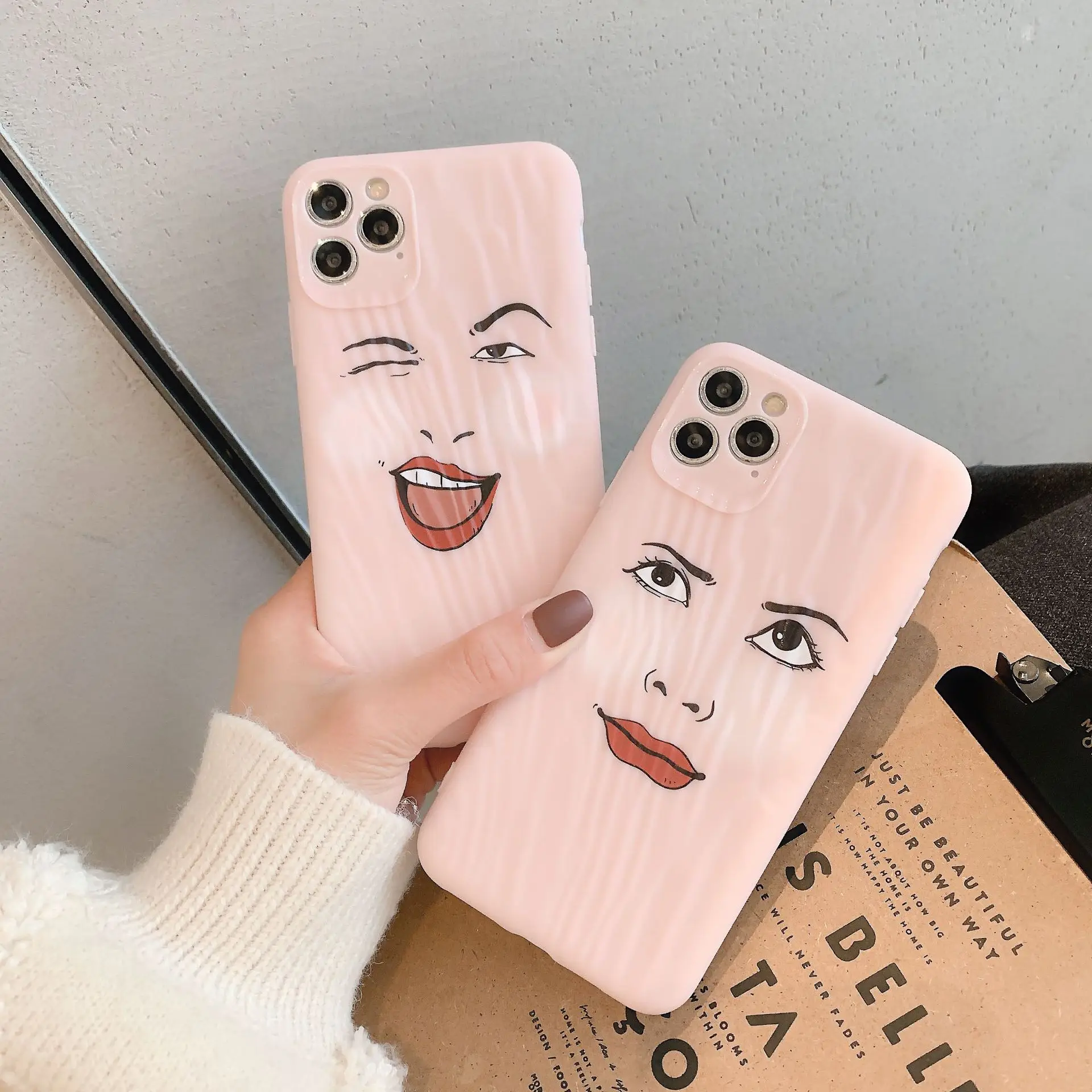 Розовый Забавный милый абстрактный чехол для телефона iPhone 11 Pro Max X Xsmax XR Xs 6 6s 7 8 Puls s
