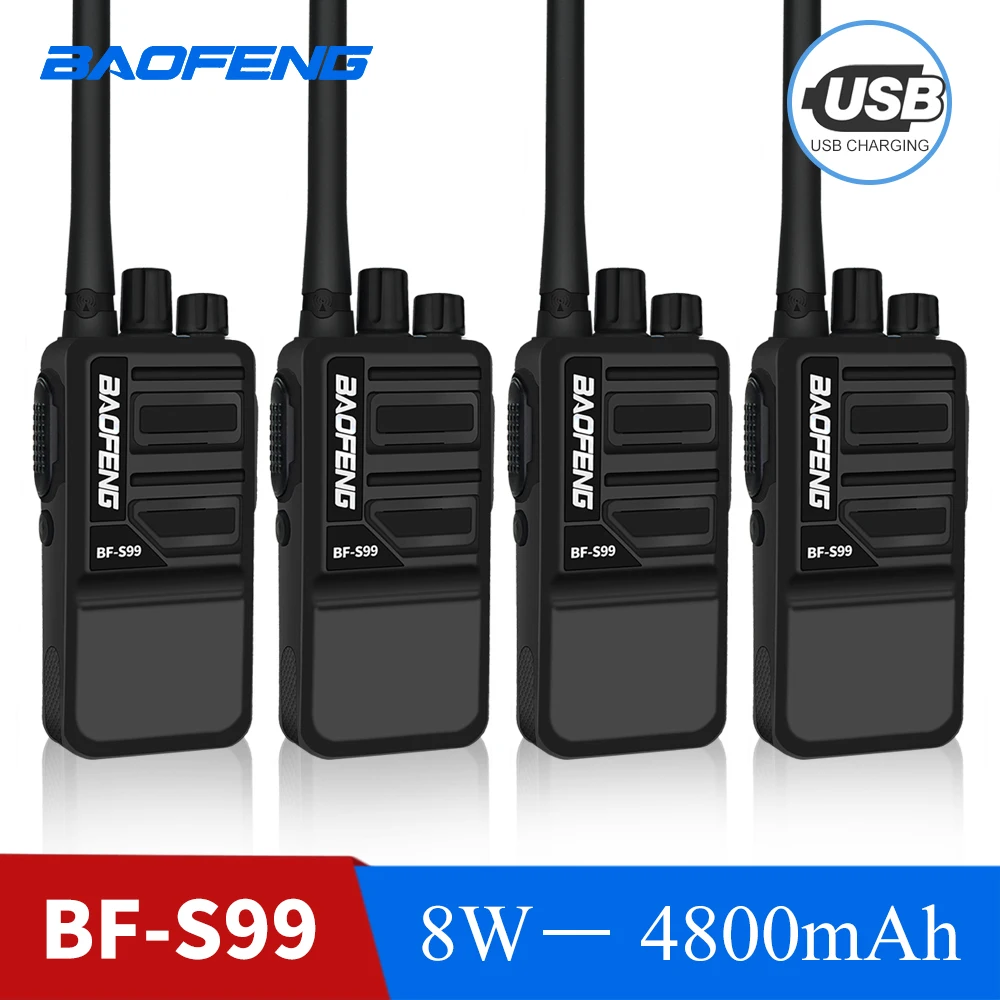 2021 baofeng new upgraded version walkie talkie bf s99 8w uhf 400 470mhz portable two way radio updated from bf 888s walky talky free global shipping